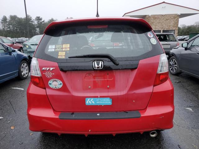 JHMGE88449S047005 - 2009 HONDA FIT SPORT RED photo 6