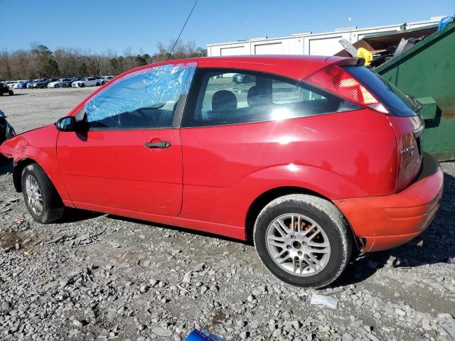 1FAFP31N77W232920 - 2007 FORD FOCUS ZX3 RED photo 2