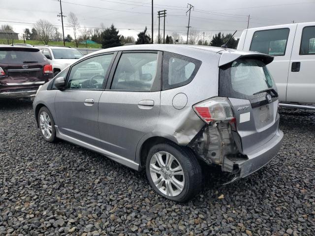 JHMGE8H47AC002039 - 2010 HONDA FIT SPORT GRAY photo 2