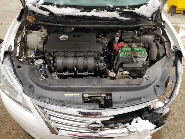 3N1AB7AP0EY244203 - 2014 NISSAN SENTRA S WHITE photo 11