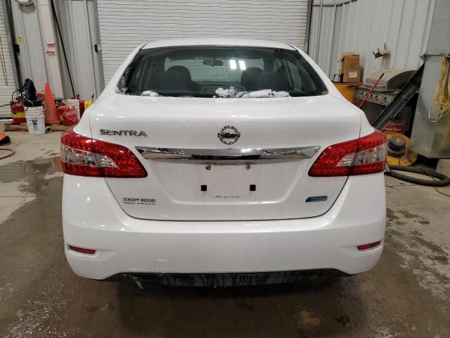 3N1AB7AP0EY244203 - 2014 NISSAN SENTRA S WHITE photo 6