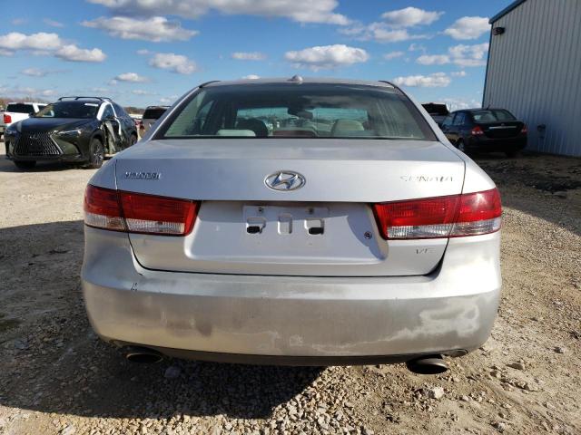 5NPET46F18H321267 - 2008 HYUNDAI SONATA GLS SILVER photo 6