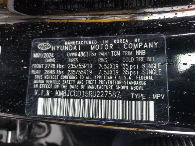 KM8JCCD15RU227587 - 2024 HYUNDAI TUCSON SEL CONVENIENCE BLACK photo 14