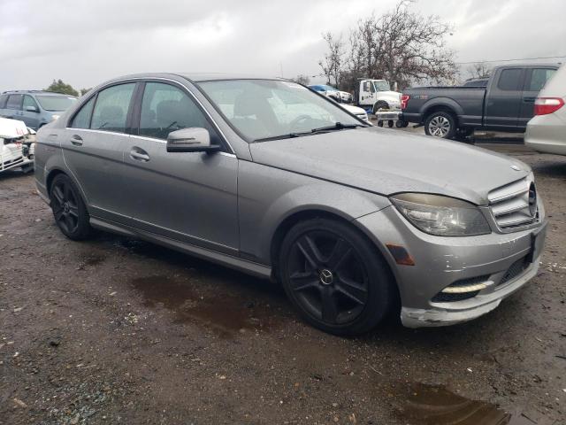 WDDGF5EB4BA466313 - 2011 MERCEDES-BENZ C 300 GRAY photo 4