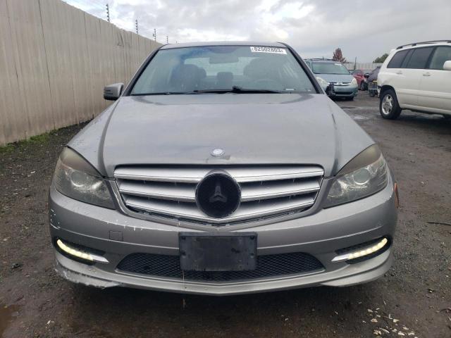 WDDGF5EB4BA466313 - 2011 MERCEDES-BENZ C 300 GRAY photo 5