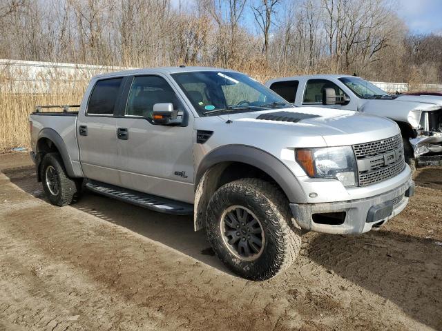 1FTFW1R6XBFB31832 - 2011 FORD F150 SVT RAPTOR SILVER photo 4