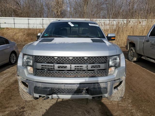 1FTFW1R6XBFB31832 - 2011 FORD F150 SVT RAPTOR SILVER photo 5