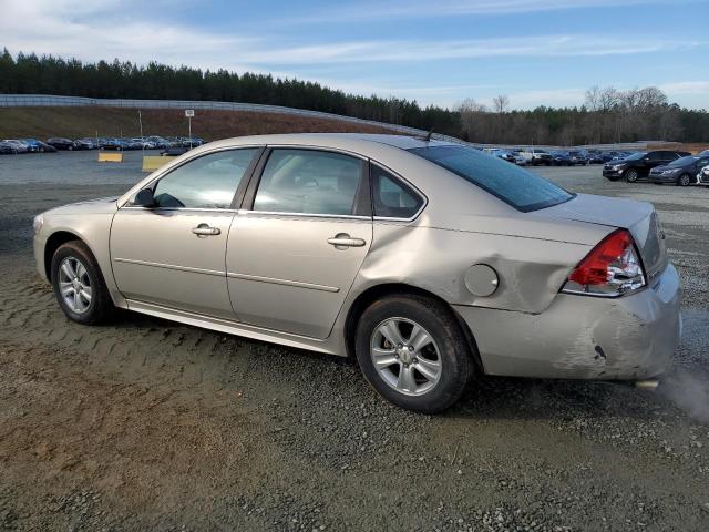 2G1WA5E38C1263636 - 2012 CHEVROLET IMPALA LS GOLD photo 2