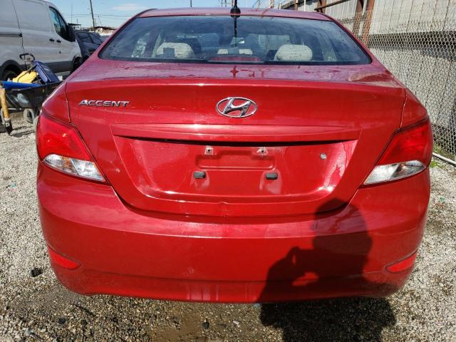 KMHCT4AE8HU360221 - 2017 HYUNDAI ACCENT SE RED photo 6