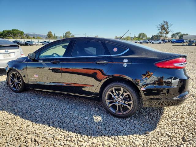 3FA6P0LU3JR120225 - 2018 FORD FUSION SE HYBRID BLACK photo 2