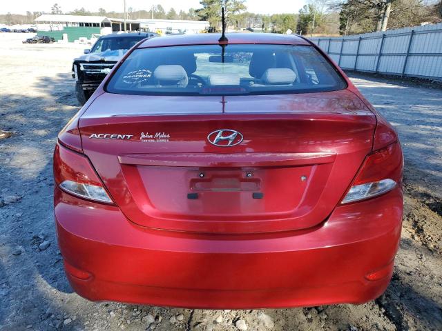 KMHCT4AE3GU059693 - 2016 HYUNDAI ACCENT SE RED photo 6