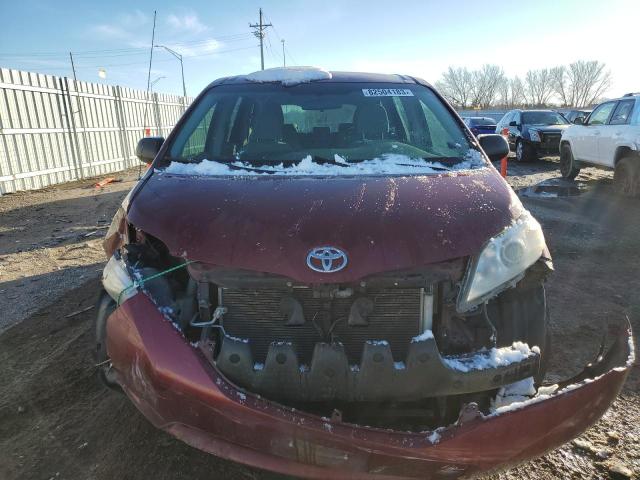 5TDZK3DC6BS016971 - 2011 TOYOTA SIENNA RED photo 5