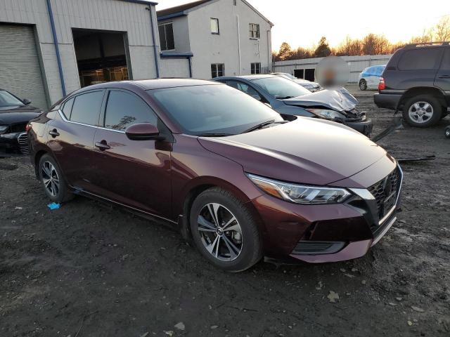 3N1AB8CVXNY250530 - 2022 NISSAN SENTRA SV BURGUNDY photo 4