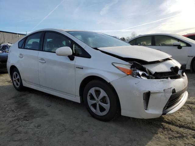 JTDKN3DU8F2001337 - 2015 TOYOTA PRIUS WHITE photo 4