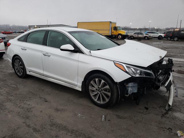 5NPE34AF4FH148137 - 2015 HYUNDAI SONATA SPORT WHITE photo 4