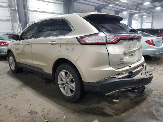 2FMPK4J8XJBB22381 - 2018 FORD EDGE SEL TAN photo 2