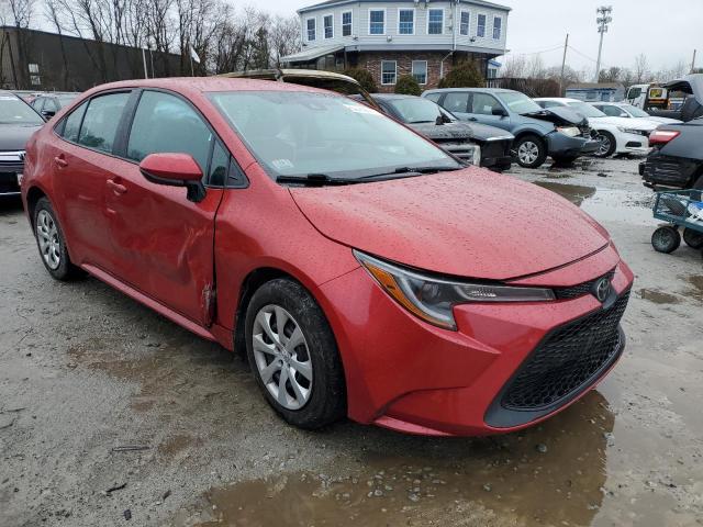 5YFEPMAE7MP189339 - 2021 TOYOTA COROLLA LE RED photo 4