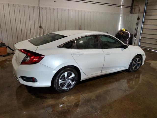 2HGFC2F66LH537434 - 2020 HONDA CIVIC LX WHITE photo 3