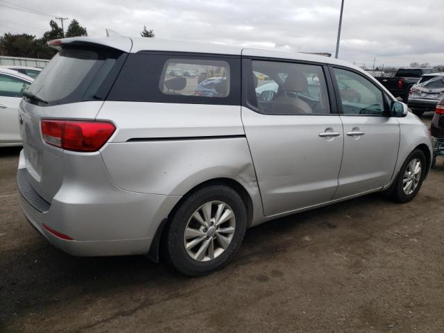 KNDMA5C10G6150360 - 2016 KIA SEDONA L SILVER photo 3