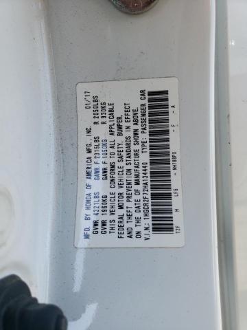 1HGCR2F72HA134440 - 2017 HONDA ACCORD EX WHITE photo 12