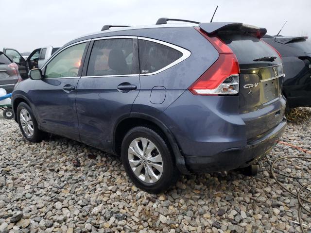 JHLRM4H76CC008324 - 2012 HONDA CR-V EXL BLUE photo 2