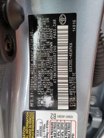 4T1BK36BX6U087240 - 2006 TOYOTA AVALON XL BLUE photo 12