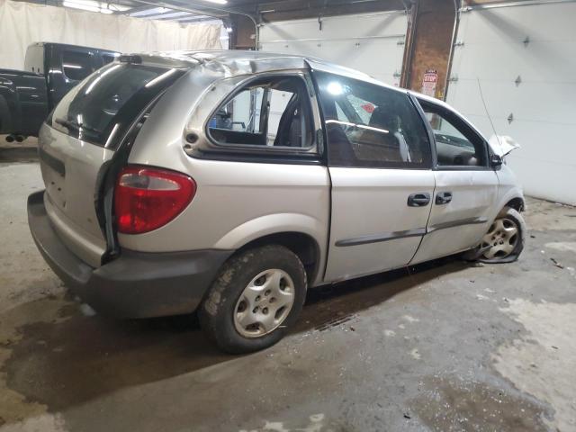 1B4GP15B12B667187 - 2002 DODGE CARAVAN EC SILVER photo 3