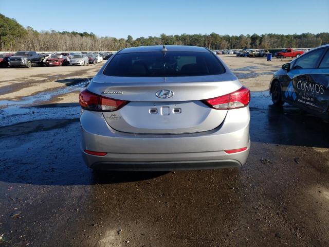 5NPDH4AEXFH606056 - 2015 HYUNDAI ELANTRA SE SILVER photo 6