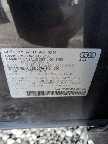 WA1CFAFP4EA096569 - 2014 AUDI Q5 PREMIUM GRAY photo 13