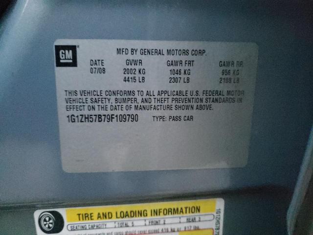 1G1ZH57B79F109790 - 2009 CHEVROLET MALIBU 1LT 蓝色 照片 12