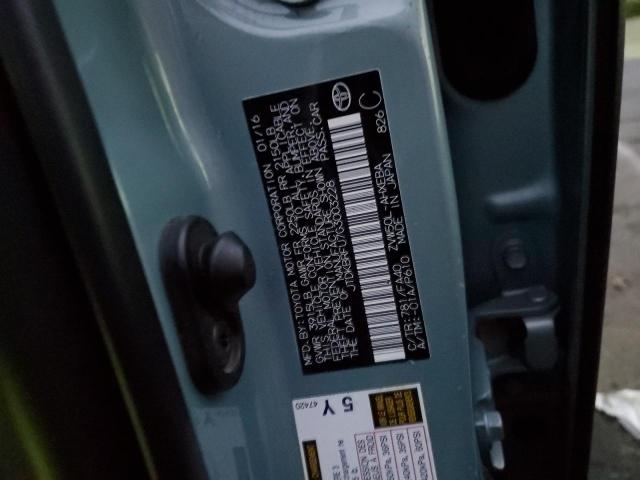 JTDKBRFU7G3003228 - 2016 TOYOTA PRIUS GREEN photo 12