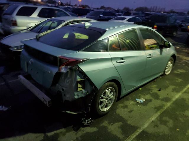 JTDKBRFU7G3003228 - 2016 TOYOTA PRIUS GREEN photo 3