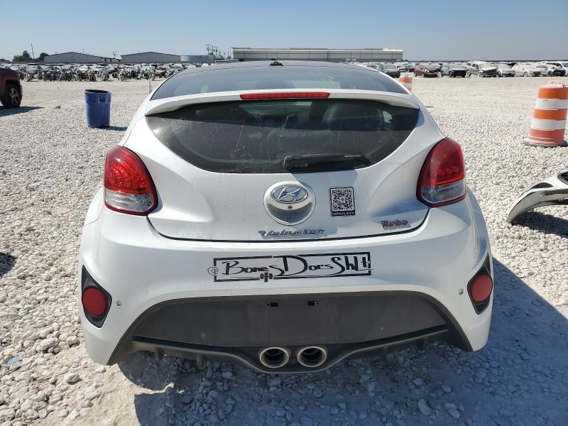 KMHTC6AE4GU296124 - 2016 HYUNDAI VELOSTER TURBO თეთრი ფოტო 6