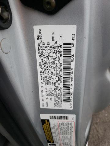 5TEUU42NX5Z085555 - 2005 TOYOTA TACOMA ACCESS CAB Күміс фото 12