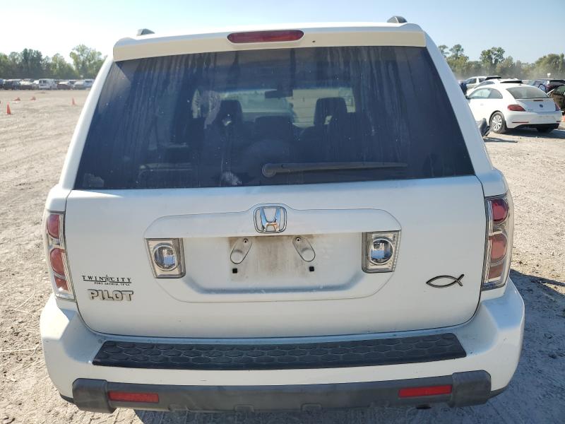 5FNYF28628B014484 - 2008 HONDA PILOT EXL WHITE photo 6
