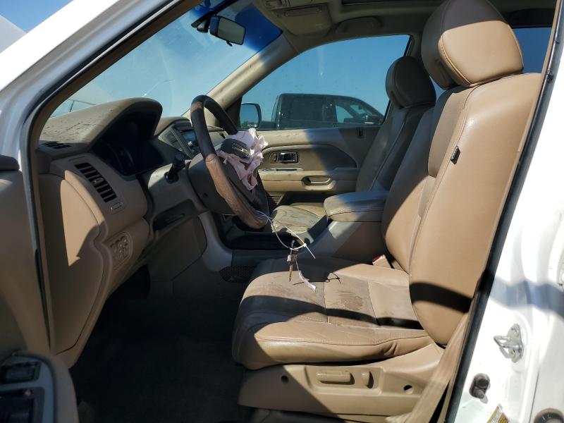 5FNYF28628B014484 - 2008 HONDA PILOT EXL WHITE photo 7