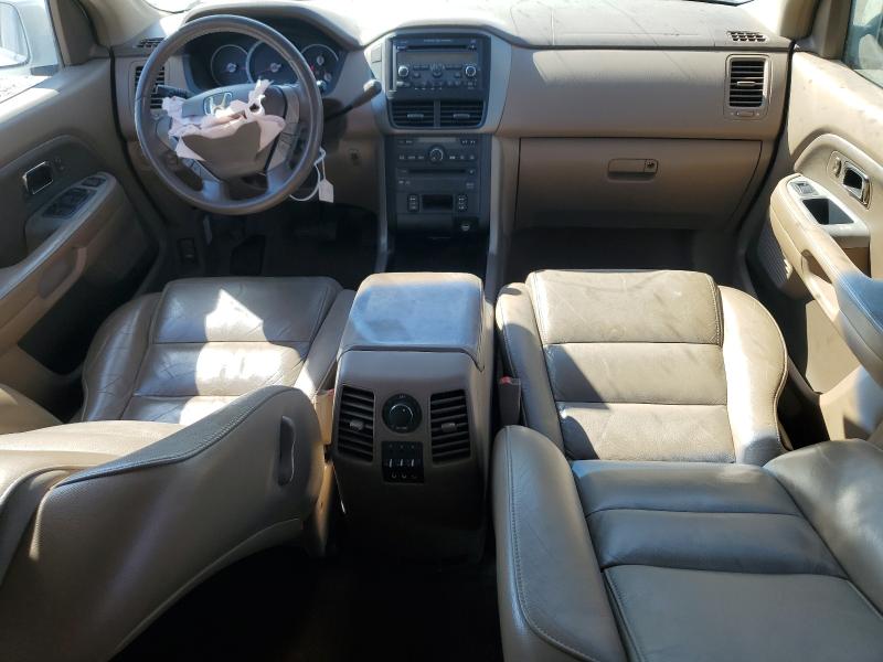 5FNYF28628B014484 - 2008 HONDA PILOT EXL WHITE photo 8