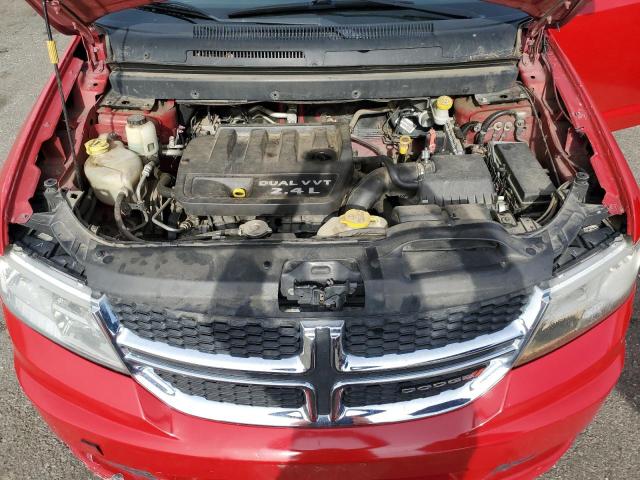 3C4PDCAB0DT541739 - 2013 DODGE JOURNEY SE RED photo 11