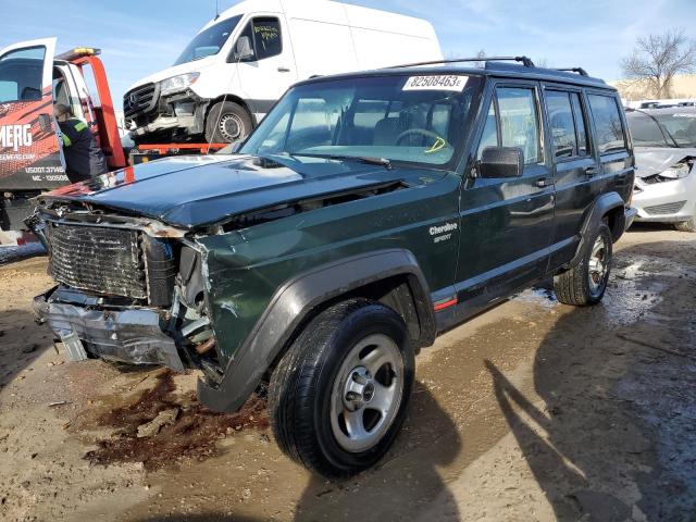 1J4FJ68S6TL101203 - 1996 JEEP CHEROKEE SPORT GREEN photo 1