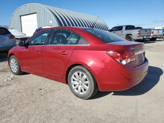 1G1PF5S98B7149152 - 2011 CHEVROLET CRUZE LT RED photo 2