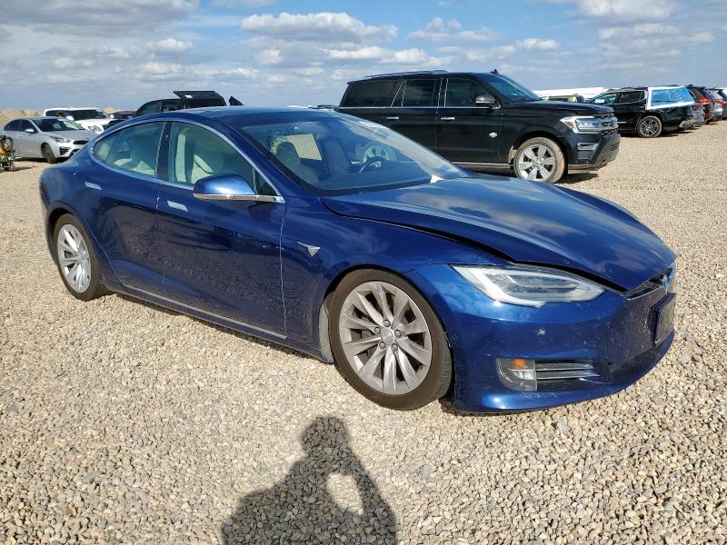 5YJSA1E28HF229285 - 2017 TESLA MODEL S ლურჯი ფოტო 4