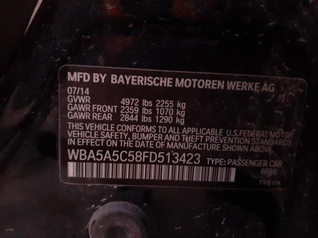 WBA5A5C58FD513423 - 2015 BMW 528 I BLACK photo 12