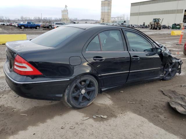 WDBRF52H77A919096 - 2007 MERCEDES-BENZ C 230 BLACK photo 3