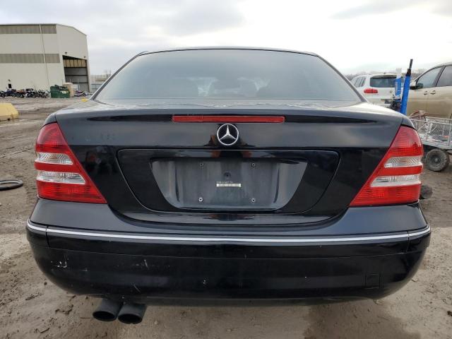 WDBRF52H77A919096 - 2007 MERCEDES-BENZ C 230 BLACK photo 6