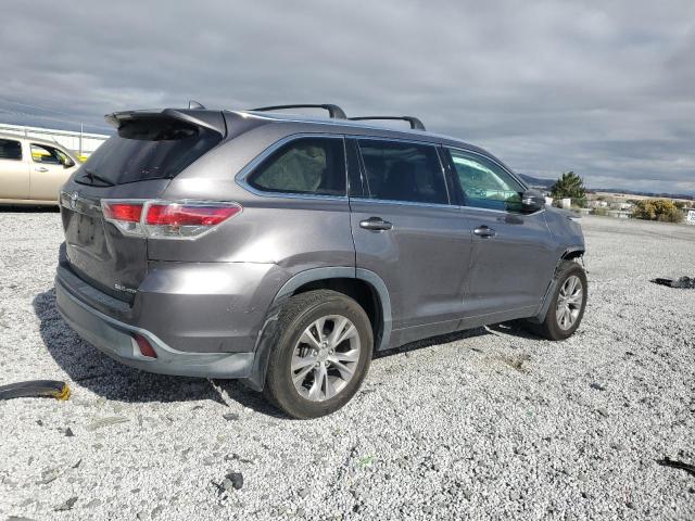 5TDJKRFH1FS153251 - 2015 TOYOTA HIGHLANDER XLE GRAY photo 3