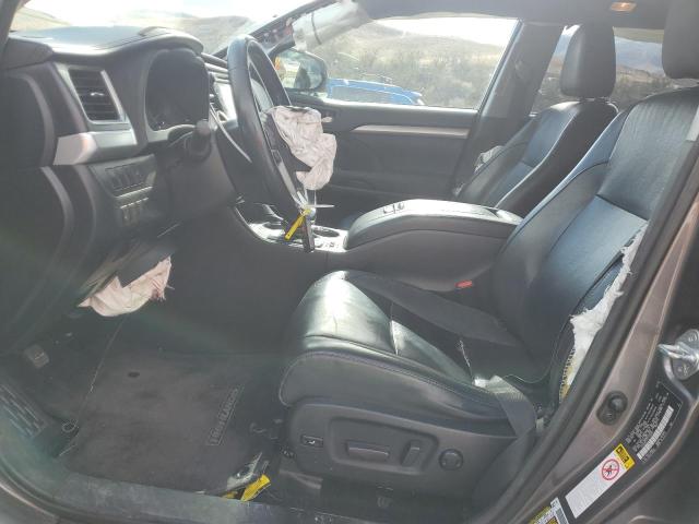 5TDJKRFH1FS153251 - 2015 TOYOTA HIGHLANDER XLE GRAY photo 7