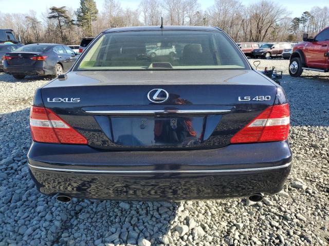 JTHBN36F065034280 - 2006 LEXUS LS 430 BLUE photo 6