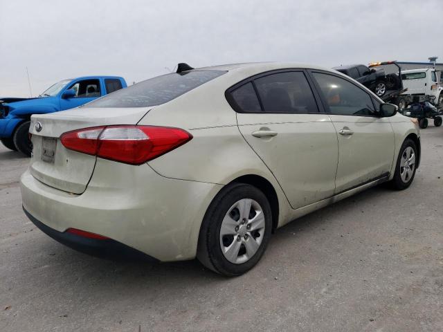 KNAFK4A66F5404699 - 2015 KIA FORTE LX CREAM photo 3