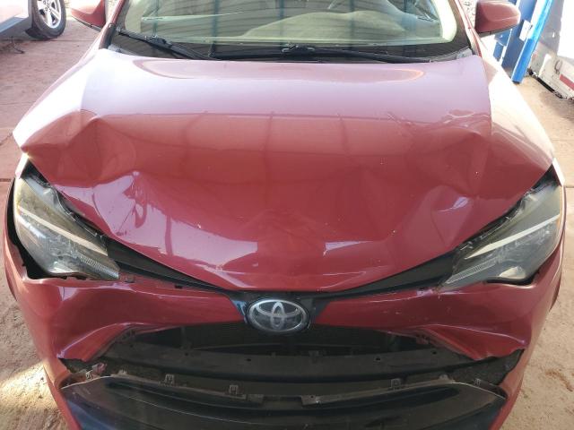 2T1BURHE7JC083824 - 2018 TOYOTA COROLLA L Rouge photo 11