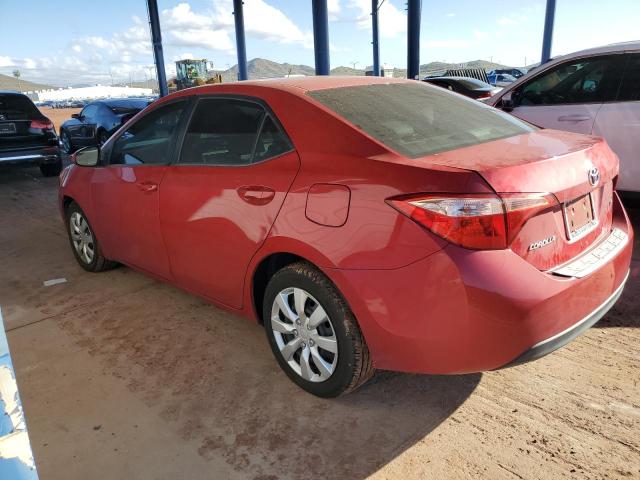 2T1BURHE7JC083824 - 2018 TOYOTA COROLLA L Rouge photo 2